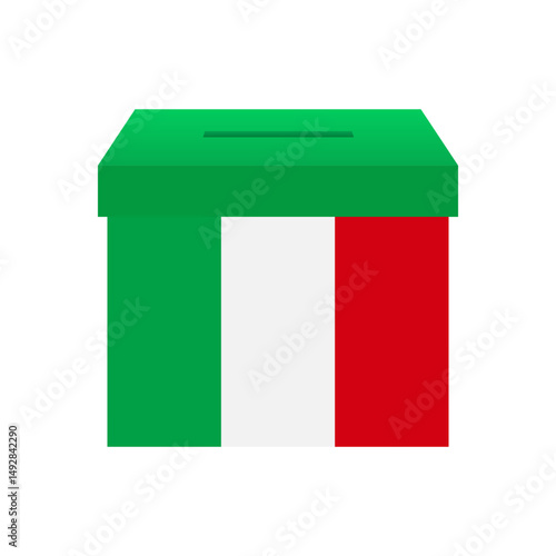 Election in the Italy. Election Concept. Vector Illustration.