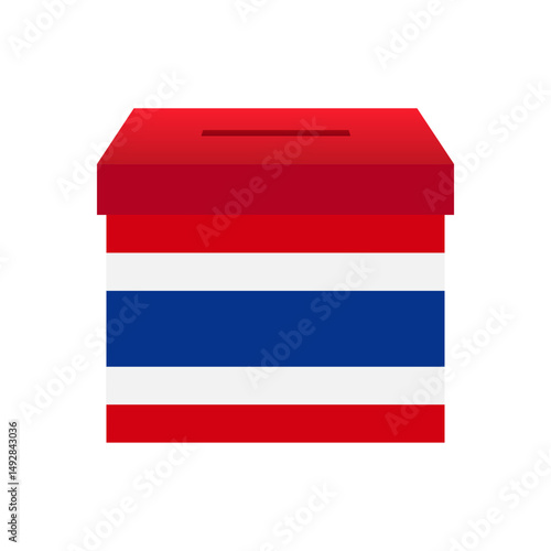 Election in the Thailand. Election Concept. Vector Illustration.