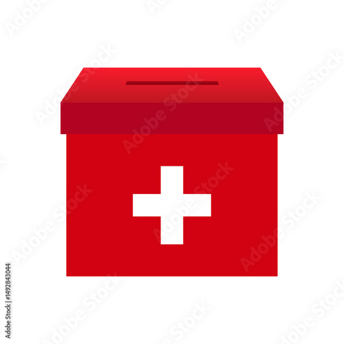 Election in the Switzerland. Election Concept. Vector Illustration.