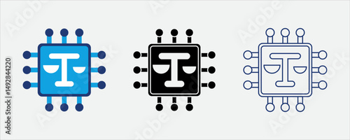 AI ethics icon symbolizing responsible AI use
