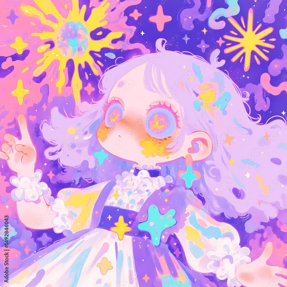 beautiful girl,melancholic expression,light purple hair,noble and elegant,European palace style,intricate curls,soft blush, beautiful girl,melancholic expression,light purple hair,noble and elegant,European palace style,intricate curls,soft blush,