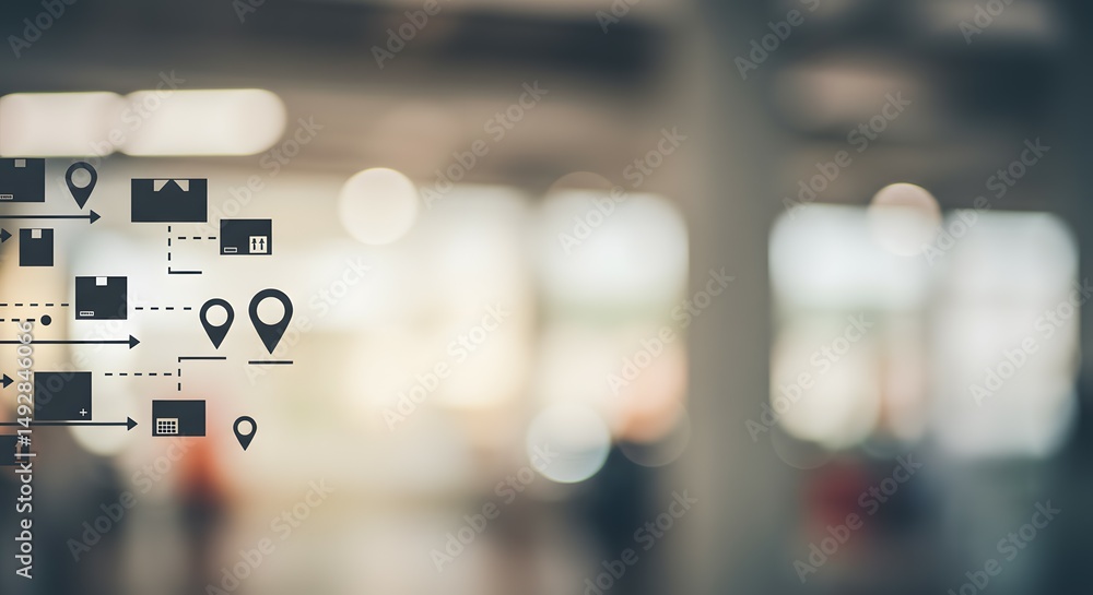 Fototapeta premium Streamlining Global Supply Chains Optimizing Logistics and Distribution Networks for Enhanced Efficiency and Reduced Costs in the Modern Business Environment