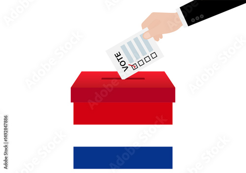 Election in the Netherlands. Election Concept. Vector Illustration.