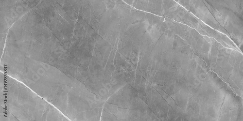 Gray Marble Texture with Natural Veining and Smooth Surface