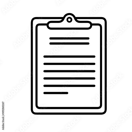 Customs Declaration Form Icon on Transparent background for Legal Documents, Compliance, Travel Guides, Shipping Services, and Business Resources
