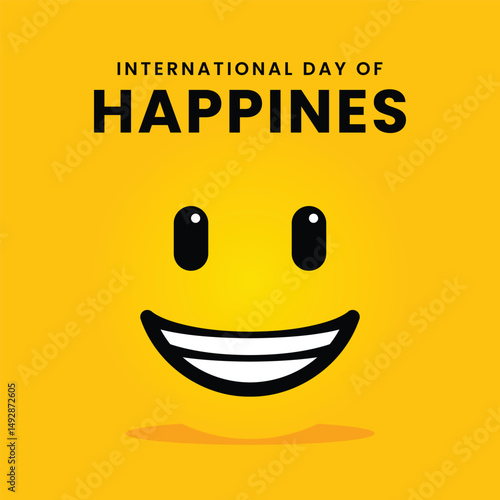 International Day of Happiness Smiling Face