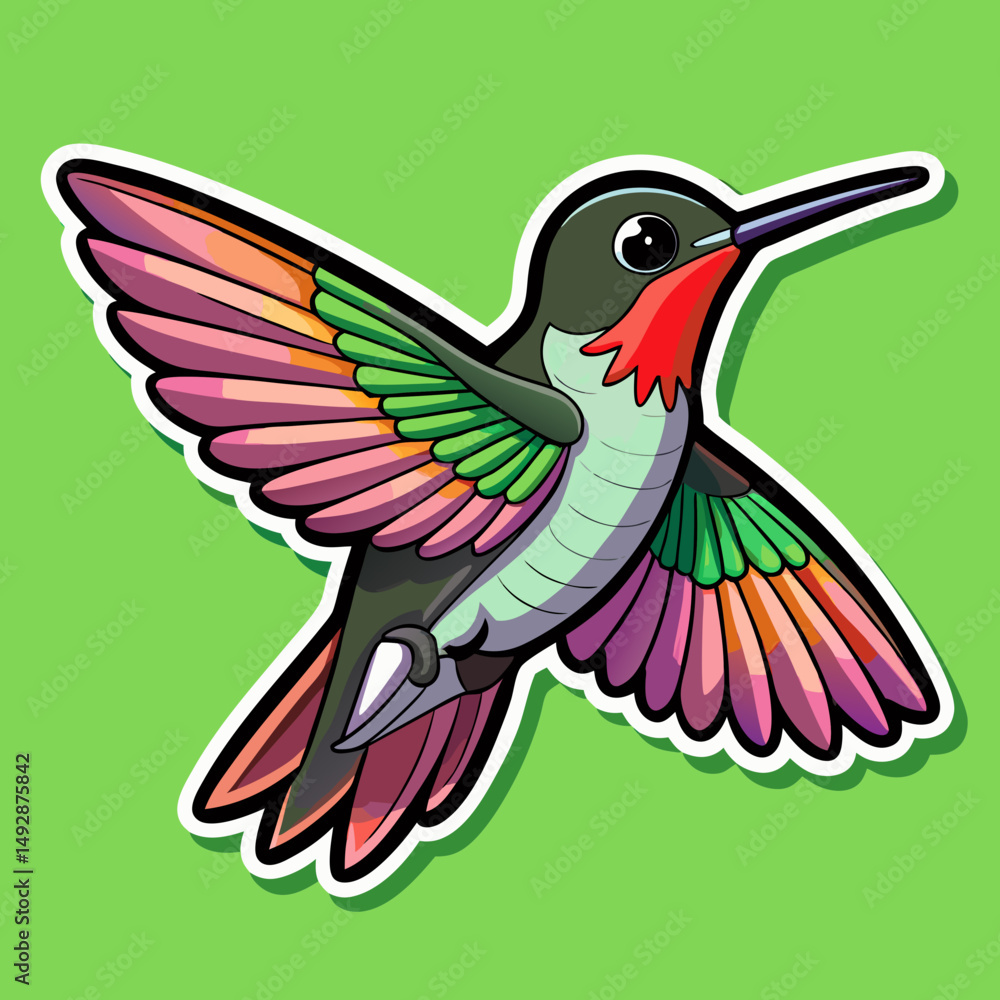 Obraz premium vector illustration of a bird