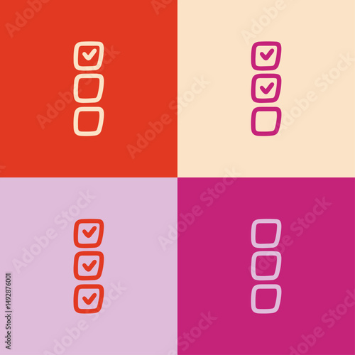 icône de taches à faire avec des cases à cocher