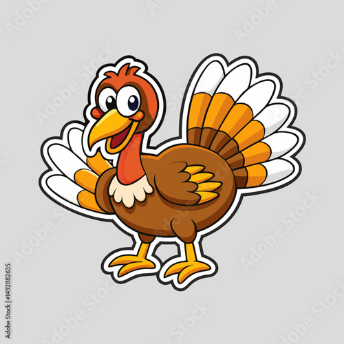 cartoon chicken vector illustration