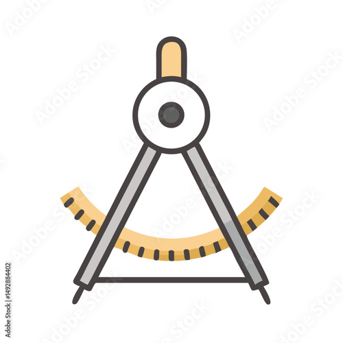 Divider icon illustration isolated on a White Background design