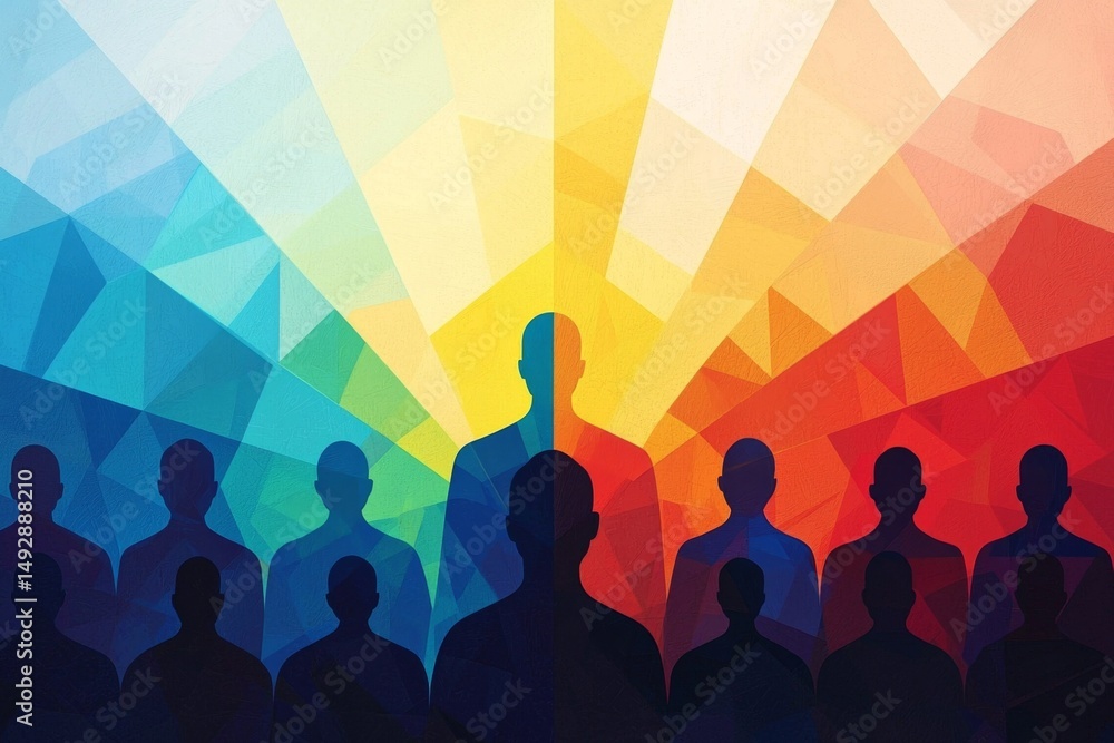 Fototapeta premium Visual representation of a leader's influential voice.