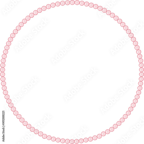 Circle Pearl Coquette Cute Frame Girly Cottagecore