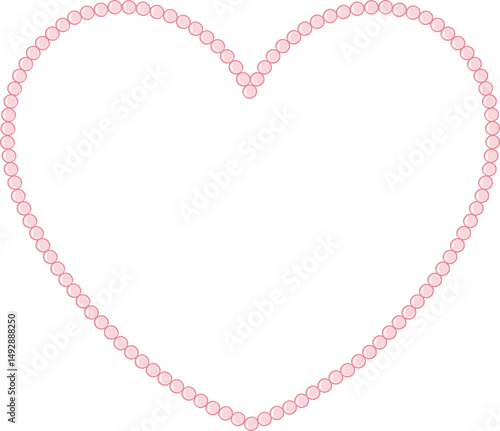 Heart Pearl Coquette Cute Frame Girly Cottagecore