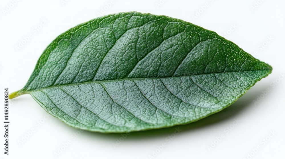 Obraz premium Vibrant Green Leaf Close-Up Photography