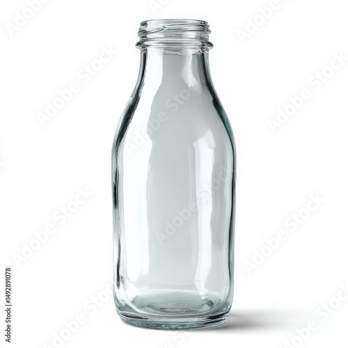 Wallpaper Mural Empty glass bottle on white background.  Perfect for your beverage or product mockups! Torontodigital.ca
