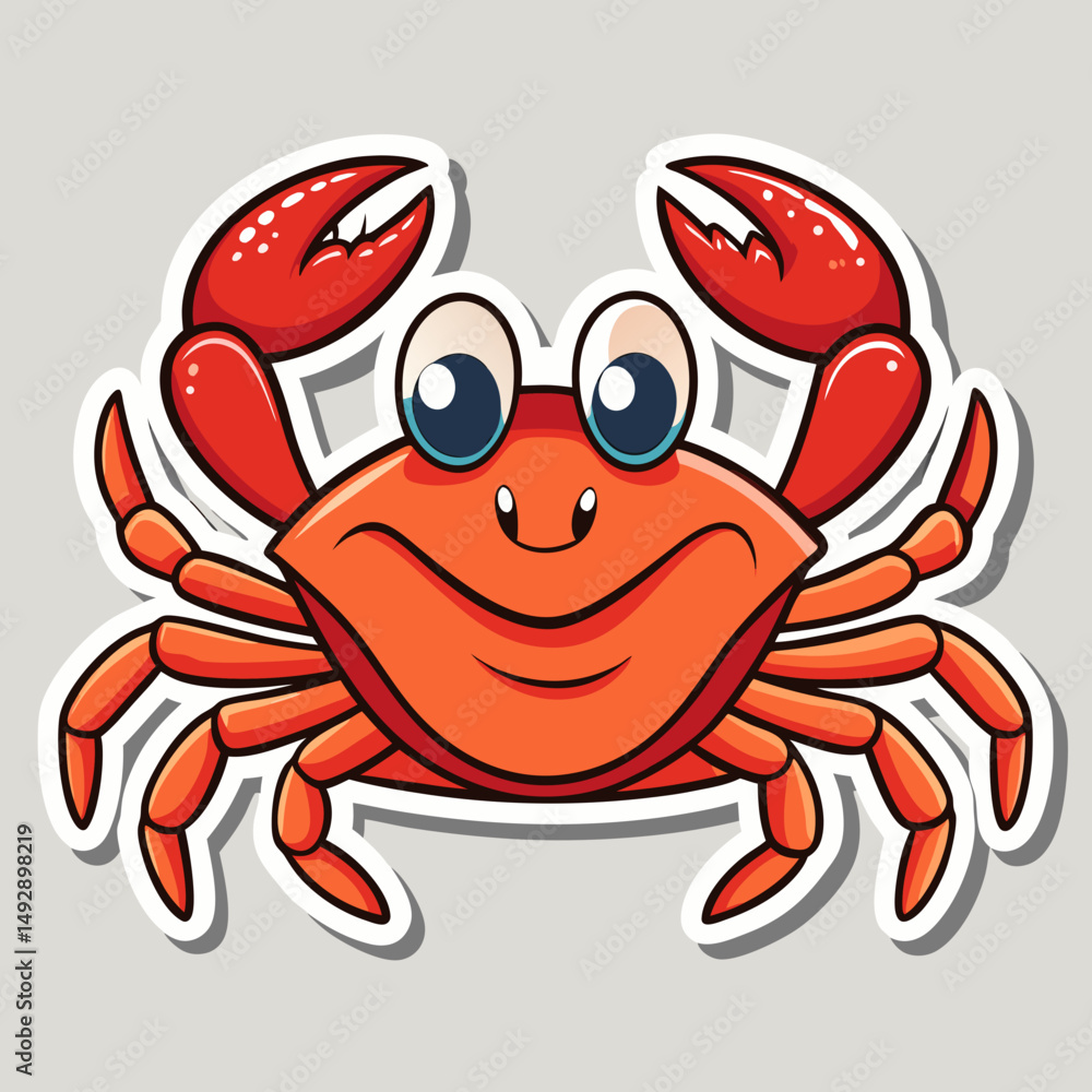 Fototapeta premium cartoon crab cartoon