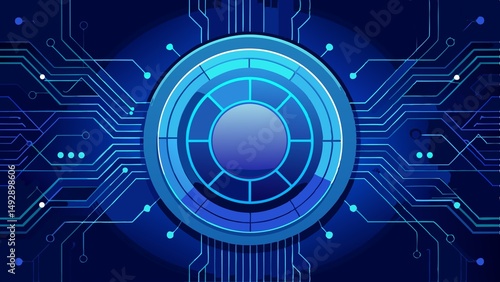 abstract technology background with circuit board