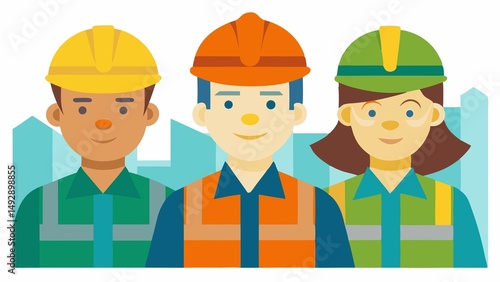group of construction workers