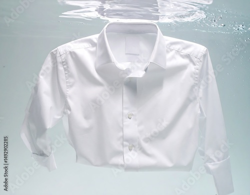 Soaked White Shirt Underwater – Fabric Movement and Clarity in Water