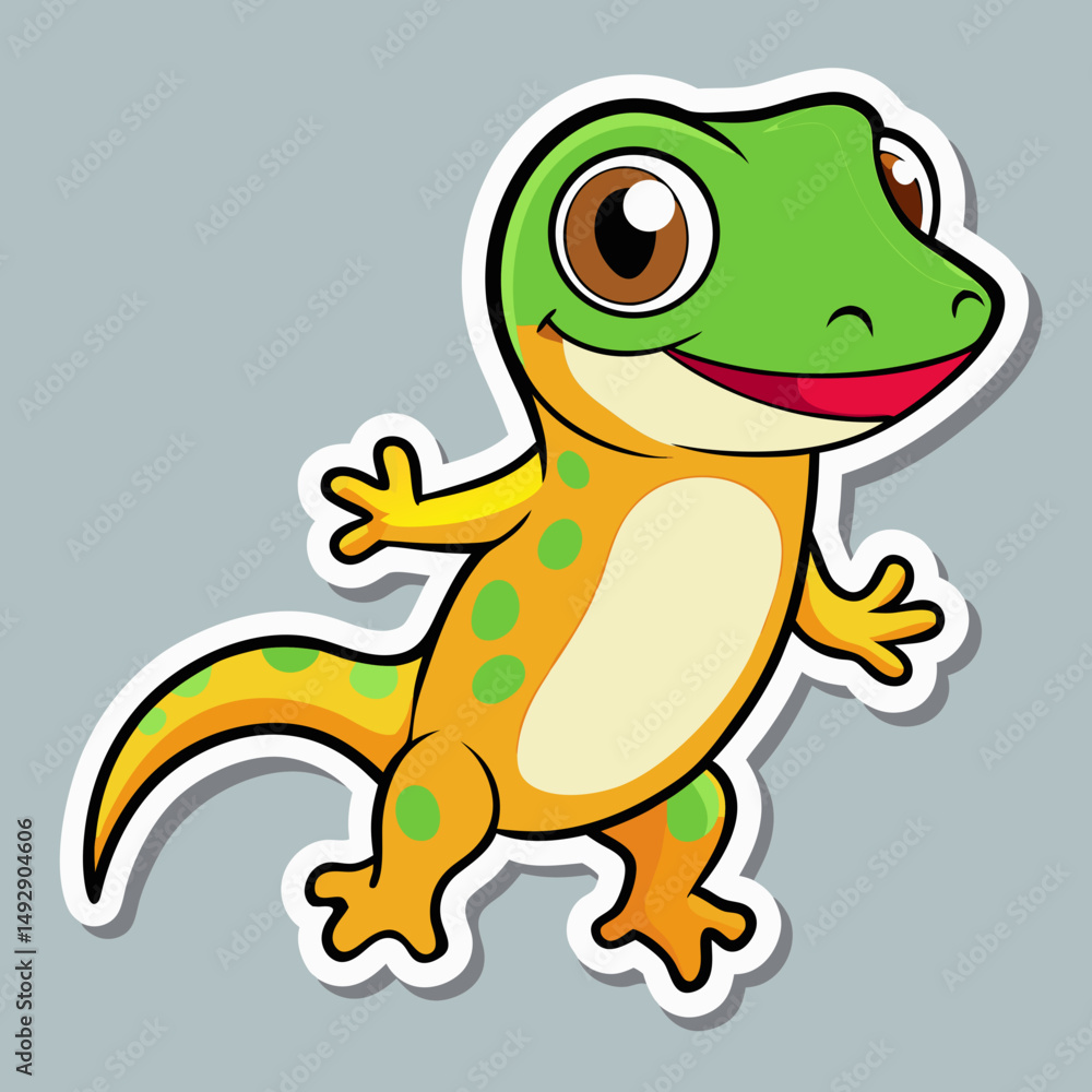Naklejka premium funny frog cartoon