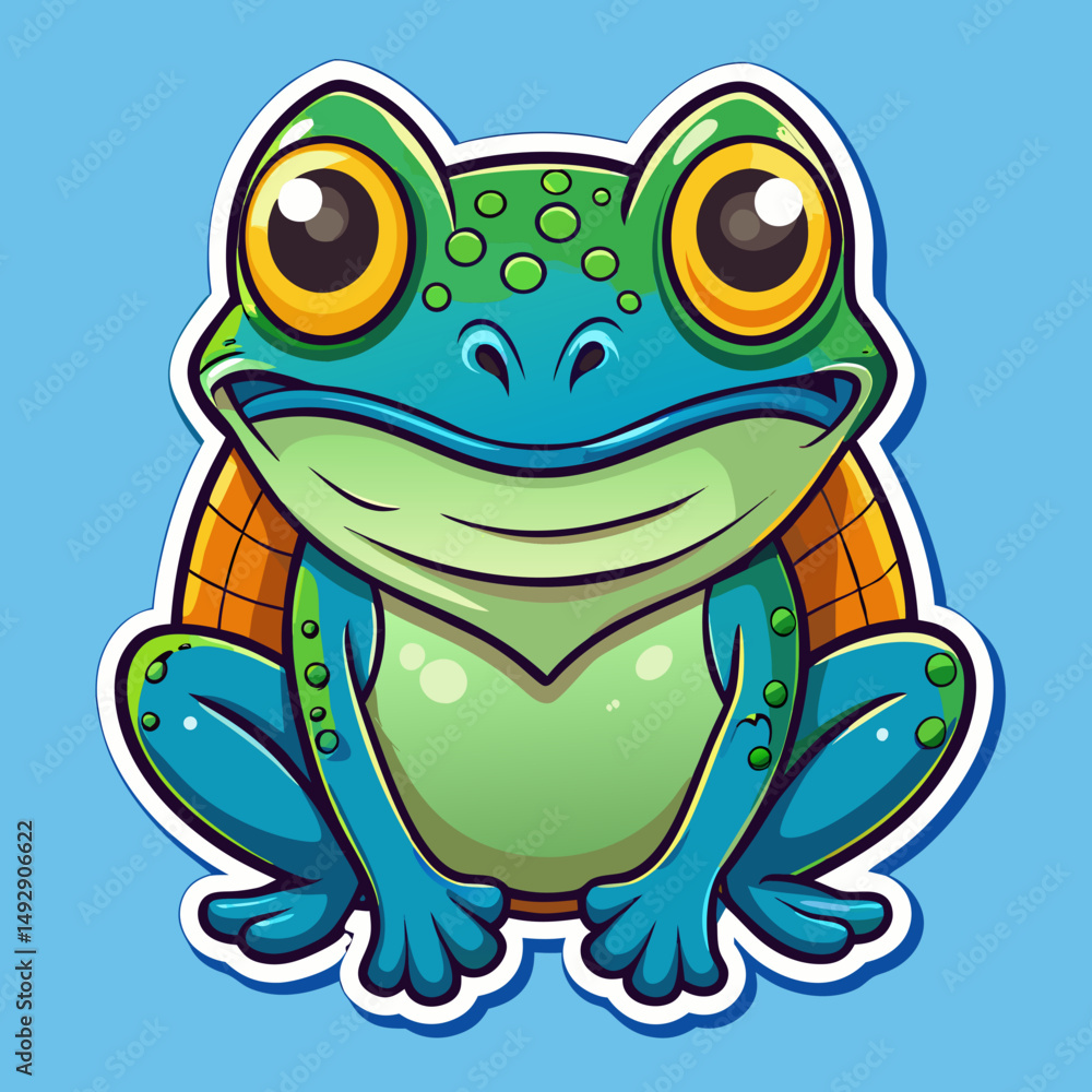 Obraz premium frog on a leaf