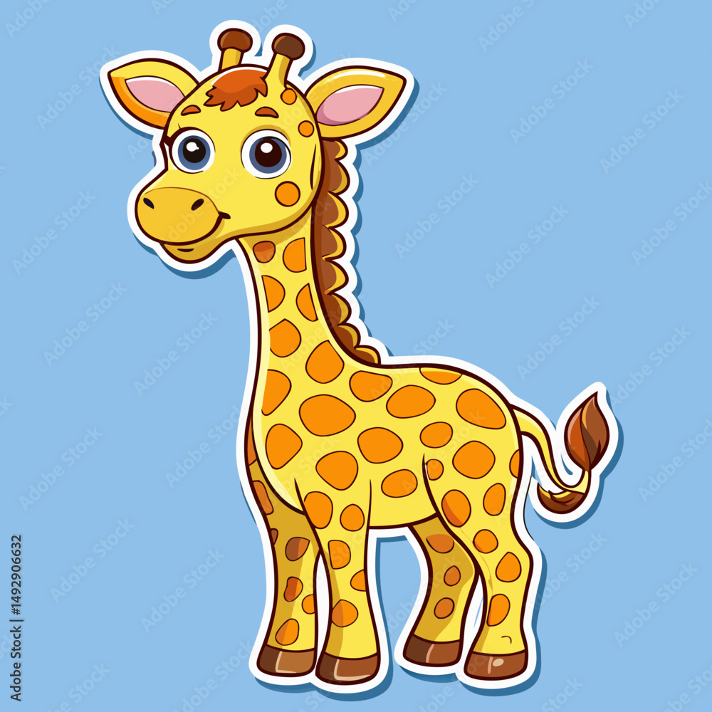 Naklejka premium giraffe vector illustration