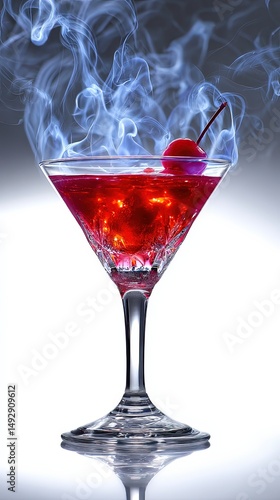 cocktail captured by professional photographer on white background