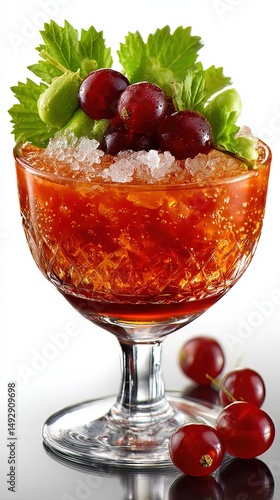 cocktail captured by professional photographer on white background