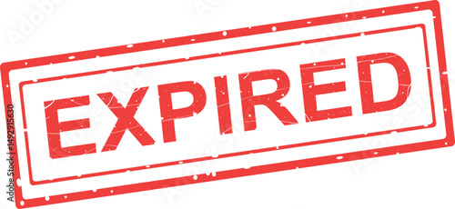 vector illustration red rubber stamp expired text