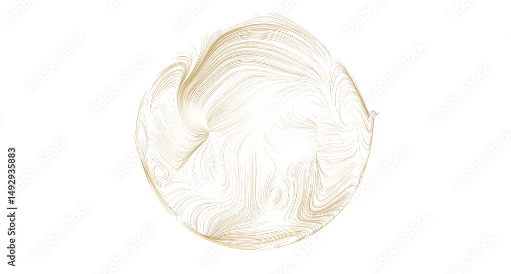 Obraz premium Elegant gold swirl pattern, perfect for luxury branding and backgrounds. High-resolution image.