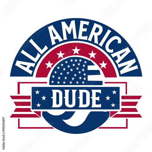 All american dude SVG Design
