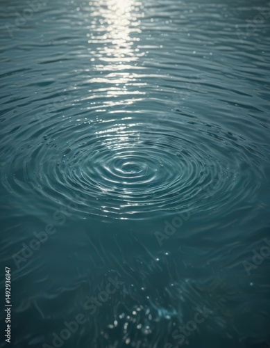 Shimmering aqua ripples, undisturbed water, soft light, peaceful mood,  gentle,  photography