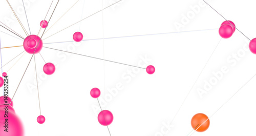 Abstract connected dots and...
