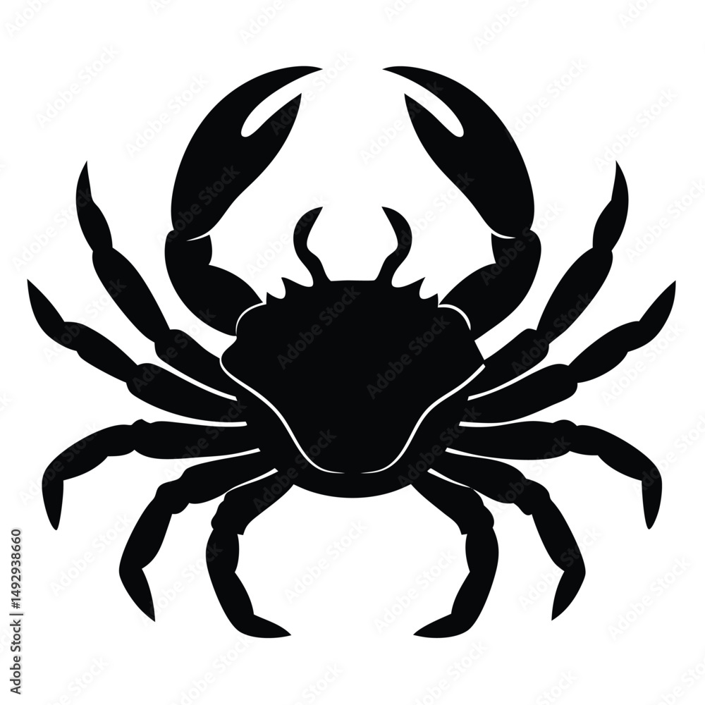 Obraz premium fishmonger element isolated crab legs on white background