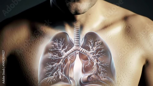 Smoking and lung health educational graphic. World No Tobacco Day.