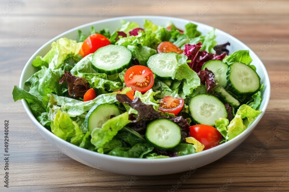 Vegetable bowl salad with leafy greens Vegetable bowl salad with leafy greens