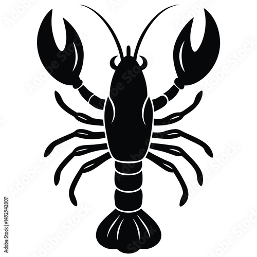 fishmonger element isolated lobster on white background 