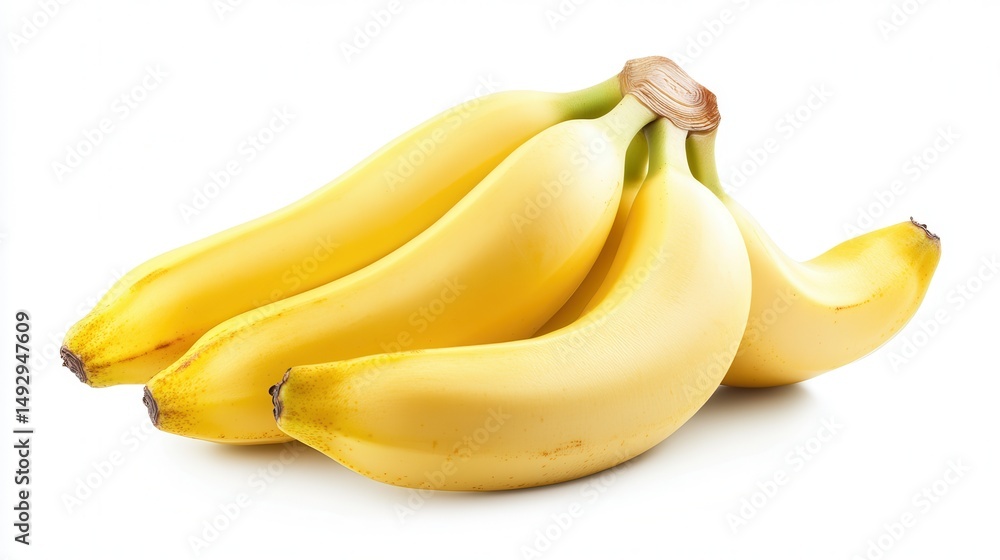 Bunch of bananas isolated on white background with clipping path and full depth of field. Bunch of bananas isolated on white background with clipping path and full depth of field.