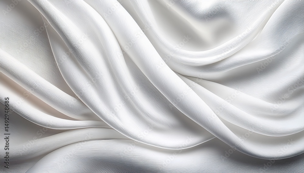 Obraz premium white silk fabric abstract background white linen texture background concept abstract background for copy space