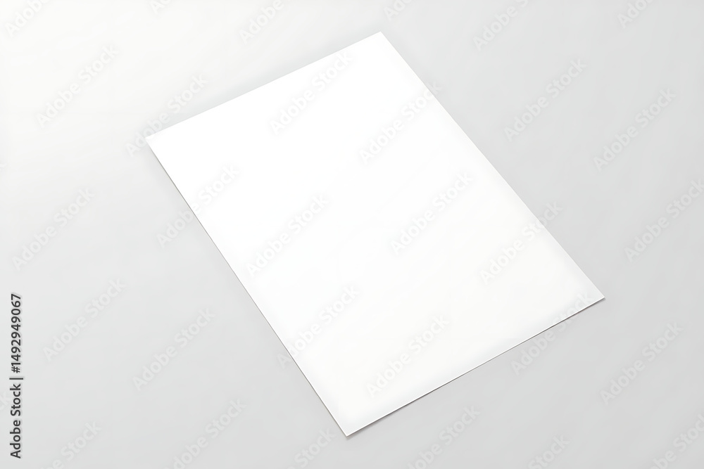 Blank White Paper Mockup Template Blank White Paper Mockup Template