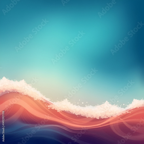 abstract background of waves