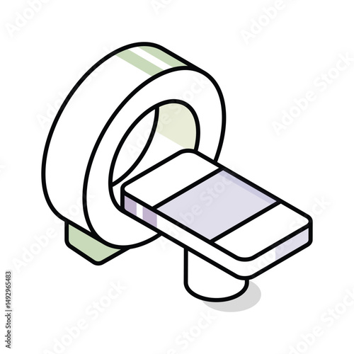 Check out this isometric icon for mri scan