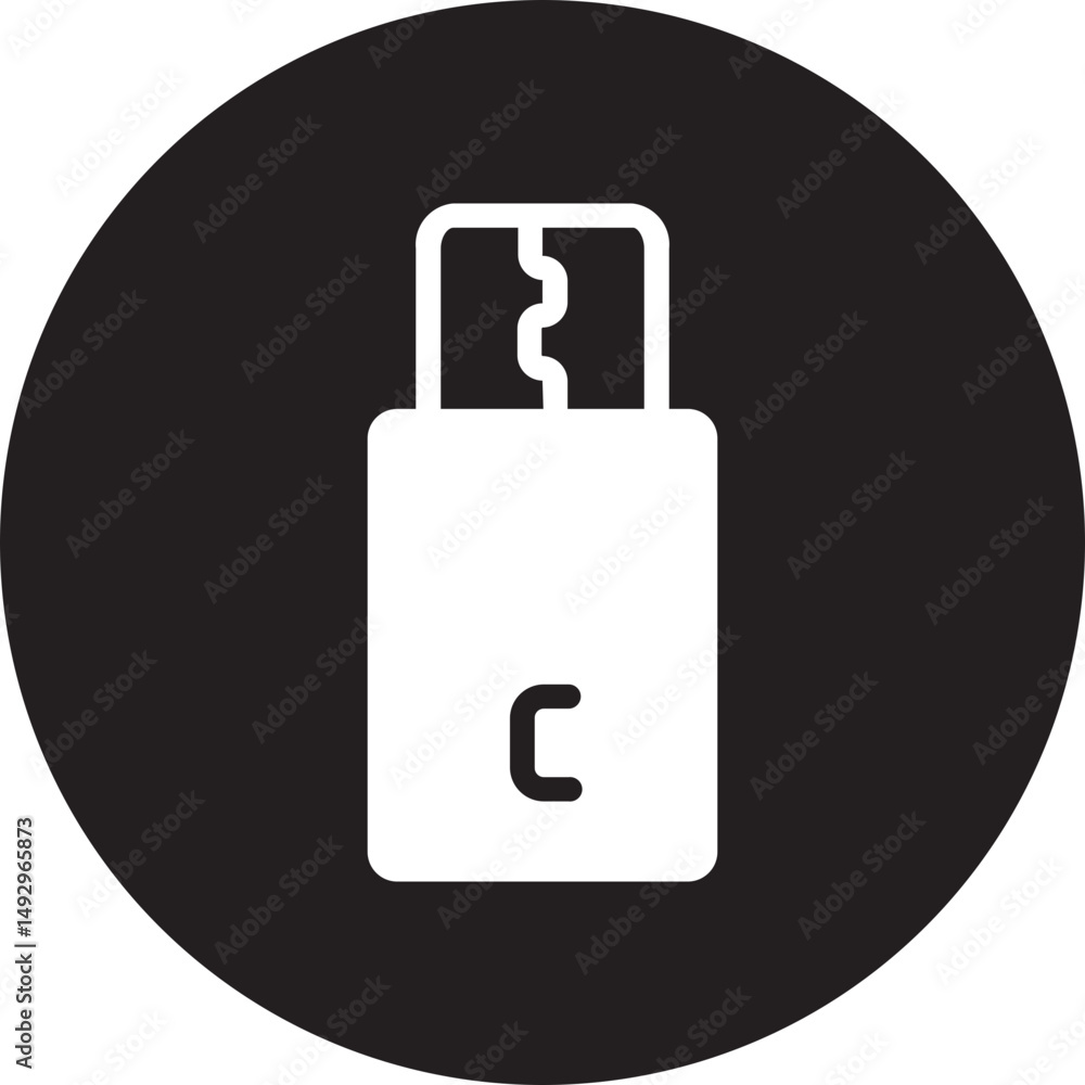 usb glyph icon usb glyph icon
