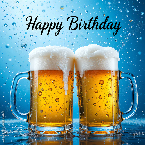 happy birthday with beers