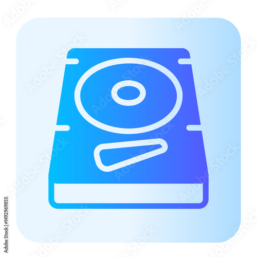 hard disc gradient icon
