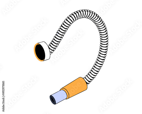 Spiral Flexible Pipe or Hose for Industrial, Plumbing, or Ventilation Applications