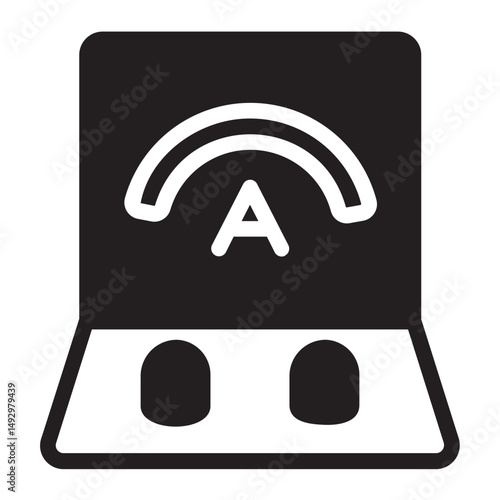 ammeter glyph icon