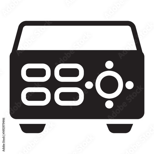amplifier glyph icon