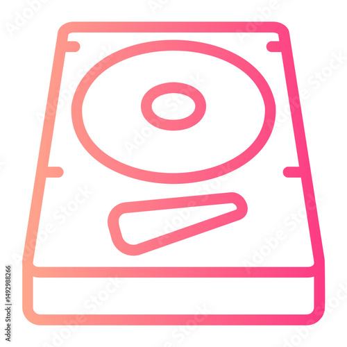 hard disc gradient icon