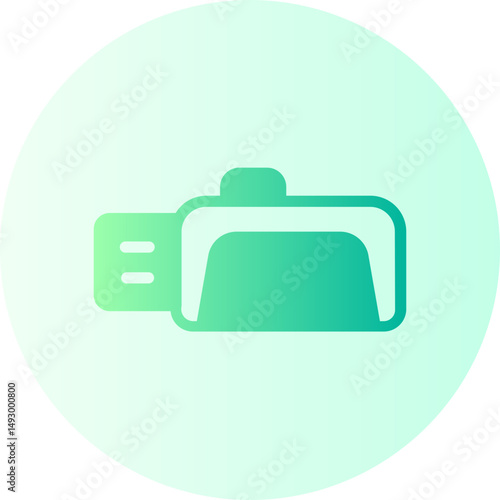 usb drive gradient icon